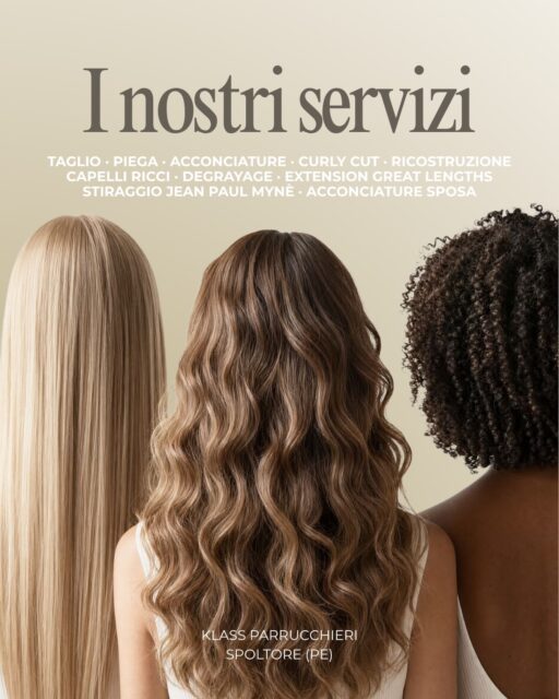 “Vorrei cambiare, ma non so bene come.”
Qualunque sia il tuo punto di partenza, da Klass ne parliamo insieme. 🤍
Un taglio che accompagni i tuoi ricci, più volume o lunghezza con le extension, un trattamento o un’acconciatura per un’occasione speciale.
Partiamo dai tuoi desideri e dalle caratteristiche dei tuoi capelli per trovare insieme ciò che li valorizza.
E se hai soltanto un’idea un po’ confusa, porta anche quella. Ci lavoriamo insieme. 😉
Ti aspettiamo da Klass Parrucchieri
—
𝑲𝒍𝒂𝒔𝒔 𝑷𝒂𝒓𝒓𝒖𝒄𝒄𝒉𝒊𝒆𝒓𝒊
📍 Spoltore — Via Dante Alighieri, 39
📲 Whatasapp +39 392 245 1266
📞 085 496 2246
📩 infoklassparrucchieri@gmail.com